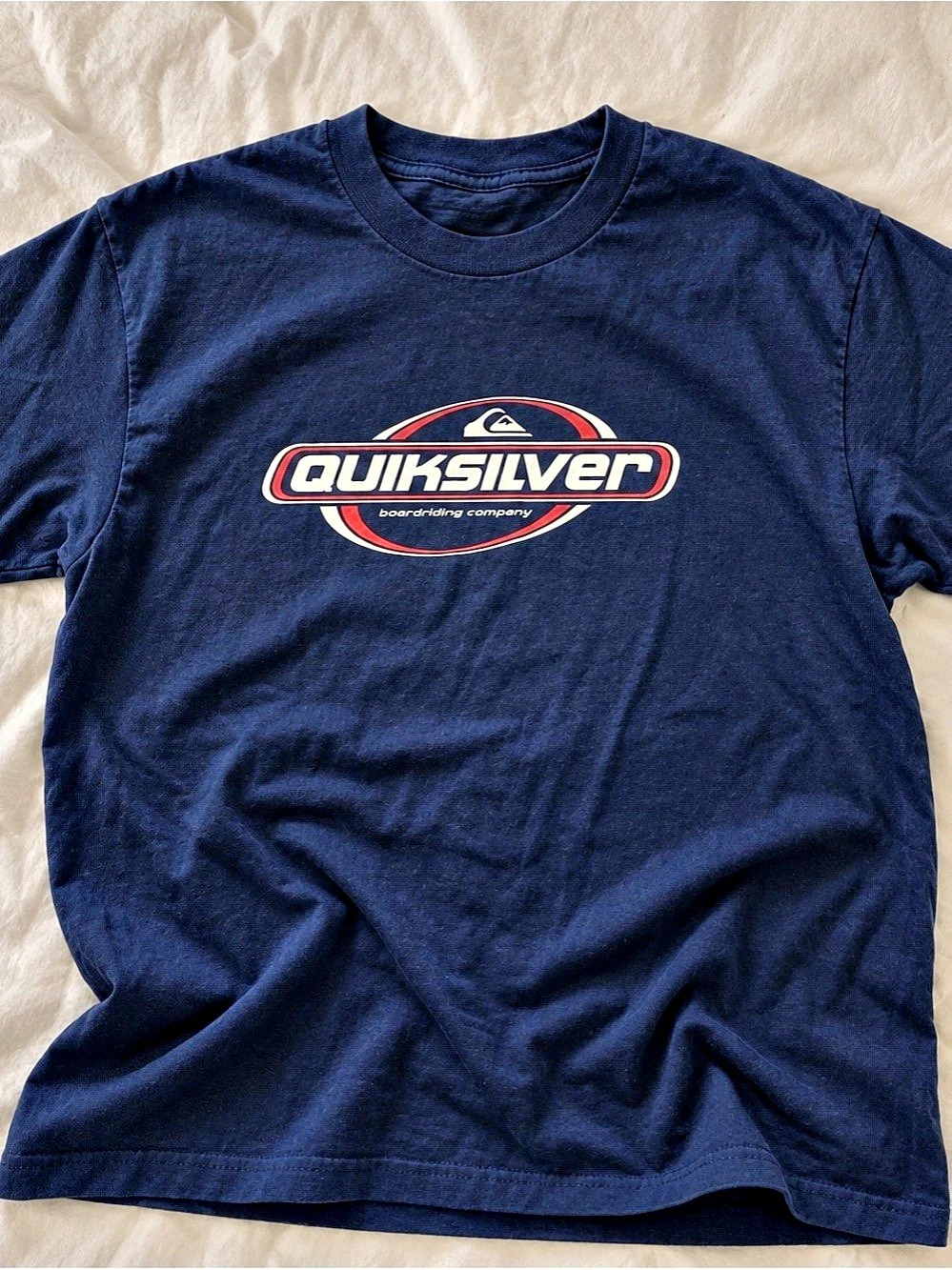 Quiksilver Men's Blue Short Sleeve T-Shirt (Gildan Reprint)